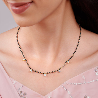 Gold Ankitha Lab Grown Diamond Mangalsutra