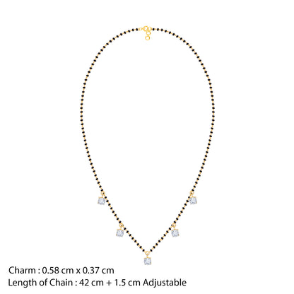 Gold Ankitha Lab Grown Diamond Mangalsutra