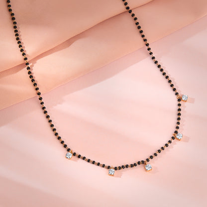 Gold Ankitha Lab Grown Diamond Mangalsutra