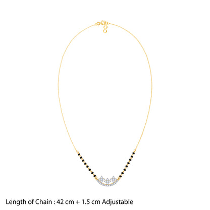 Gold Devika Lab Grown Diamond Mangalsutra