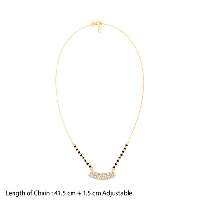 Gold Preeti Lab Grown Diamond Mangalsutra