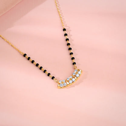 Gold Preeti Lab Grown Diamond Mangalsutra