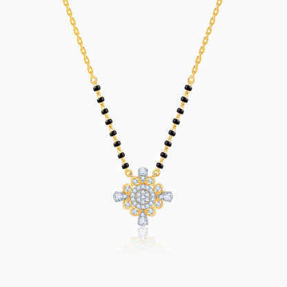 Gold Jhansi Lab Grown Diamond Mangalsutra