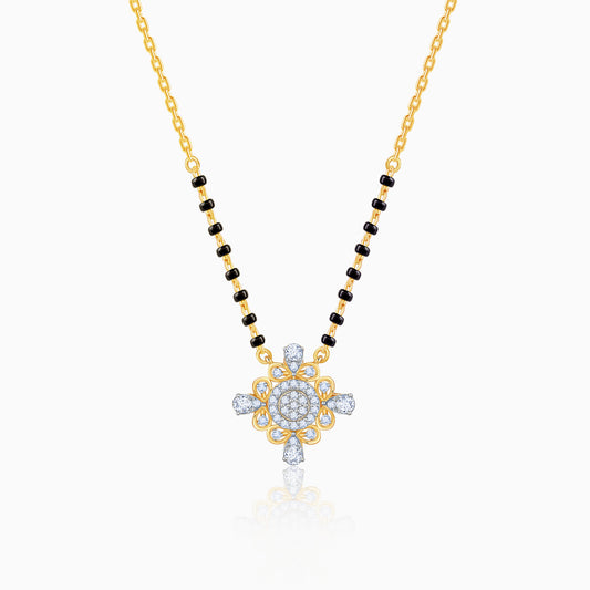 Gold Jhansi Lab Grown Diamond Mangalsutra
