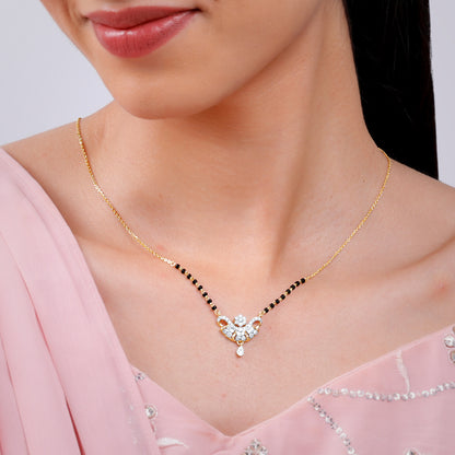Gold Chitra Lab Grown Diamond Mangalsutra