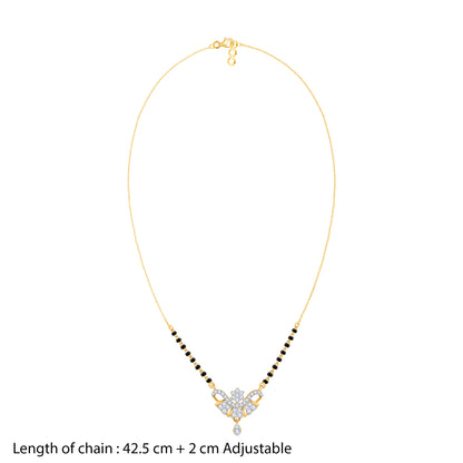 Gold Chitra Lab Grown Diamond Mangalsutra