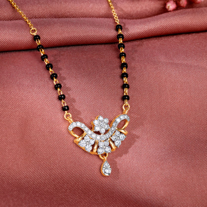 Gold Chitra Lab Grown Diamond Mangalsutra