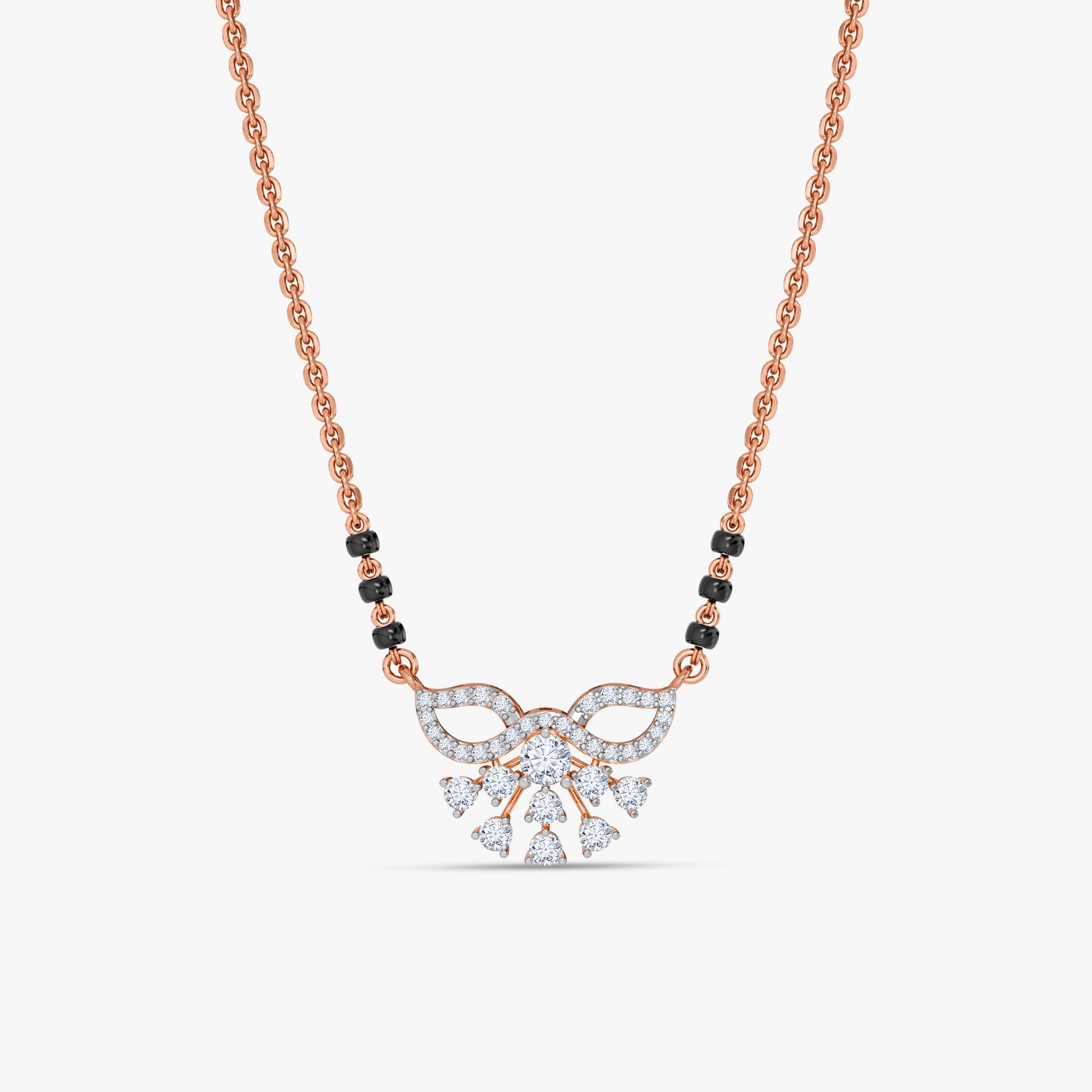 Rose Gold Eternal Vow Lab Grown Diamond Mangalsutra