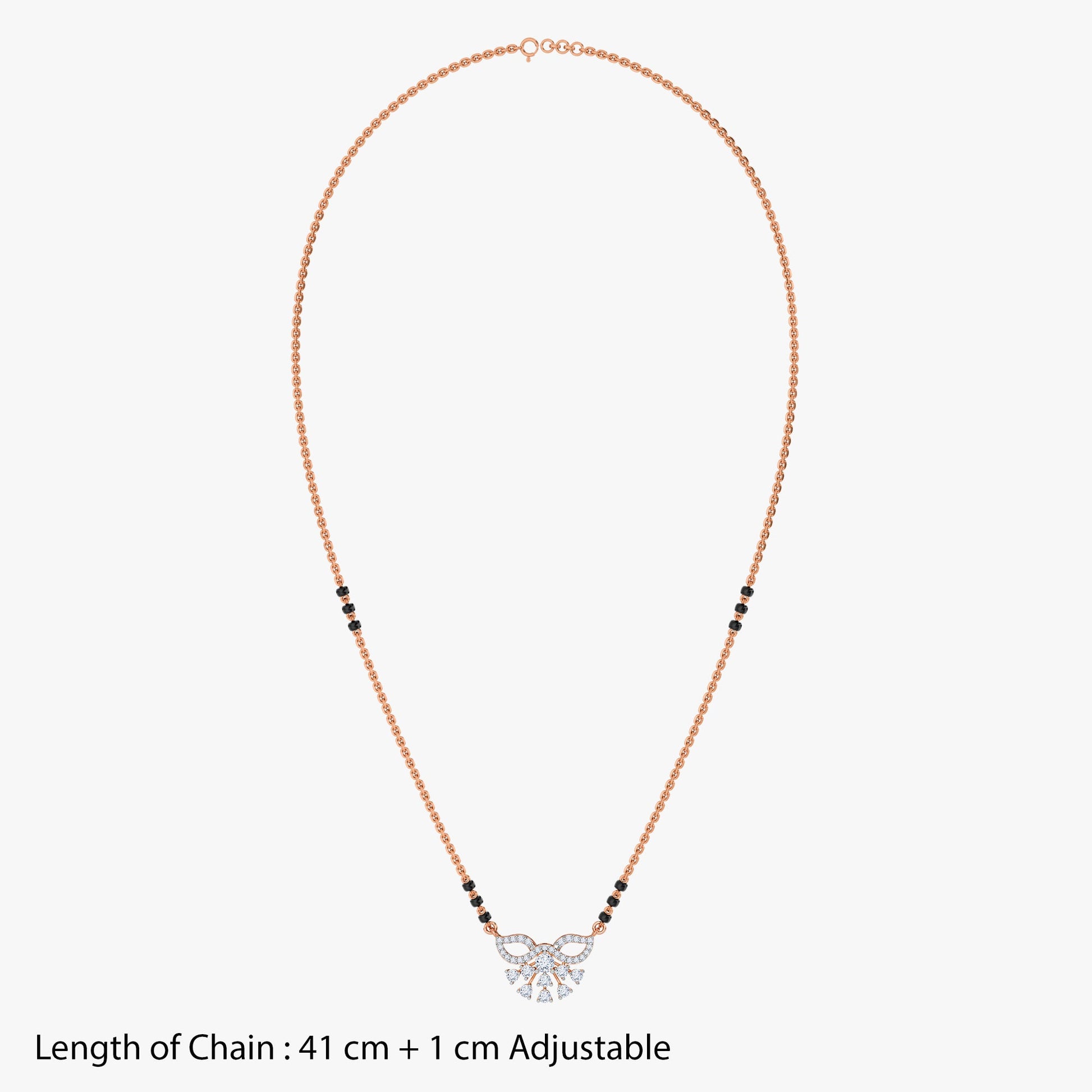 Rose Gold Eternal Vow Lab Grown Diamond Mangalsutra