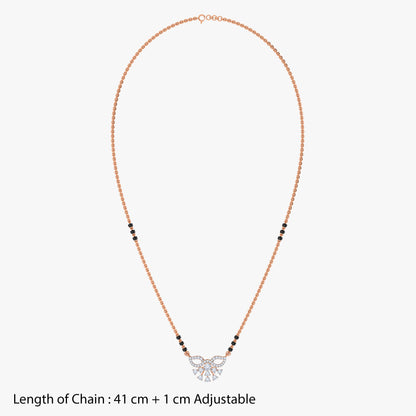 Rose Gold Eternal Vow Lab Grown Diamond Mangalsutra