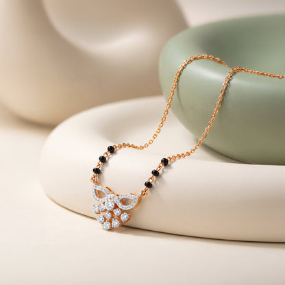 Rose Gold Eternal Vow Lab Grown Diamond Mangalsutra