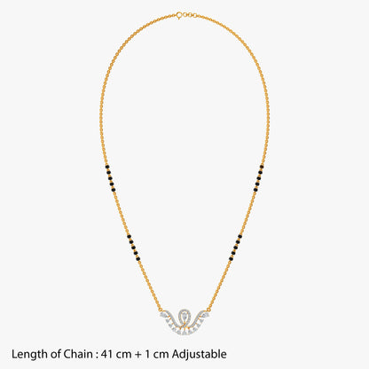 Gold Chundan Vallam Lab Grown Diamond Mangalsutra
