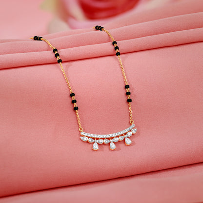 Gold Pavitra Lab Grown Diamond Mangalsutra