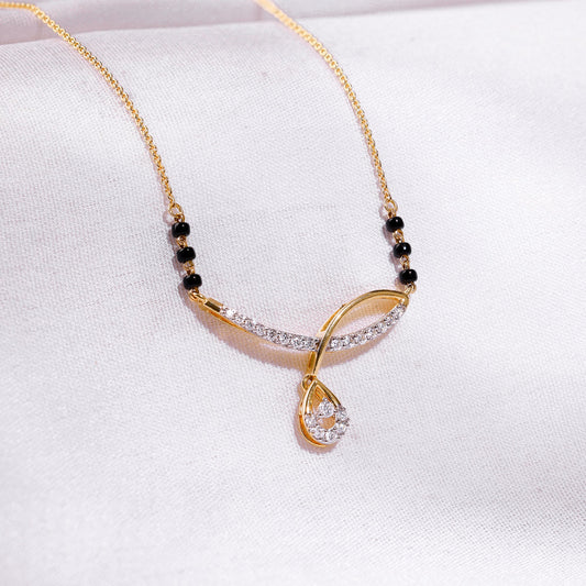 Gold Vanya Lab Grown Diamond Mangalsutra