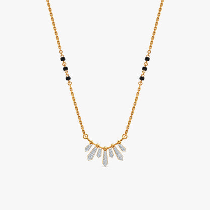 Gold Palisade Lab Grown Diamond Mangalsutra