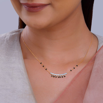 Gold Shringar Lab Grown Diamond Mangalsutra