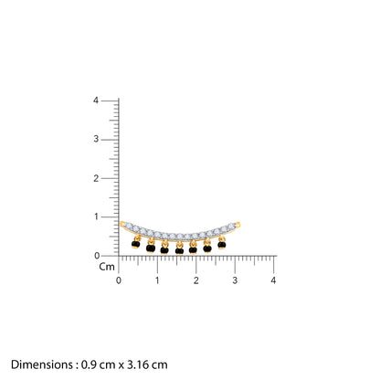 Gold Shringar Lab Grown Diamond Mangalsutra