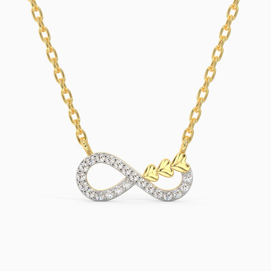 Gold Infinity Grace Diamond Necklace