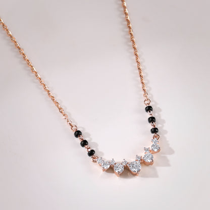 Rose Gold Nisha Lab Grown Diamond Mangalsutra