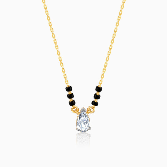 Gold Graceful Sleek Lab Grown Diamond Mangalsutra