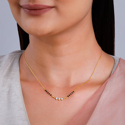 Gold Anitha Lab Grown Diamond Mangalsutra