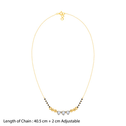 Gold Anitha Lab Grown Diamond Mangalsutra