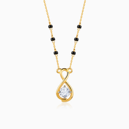 Gold Bandhan Solitaire Lab Grown Diamond Mangalsutra