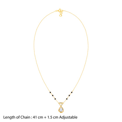 Gold Bandhan Solitaire Lab Grown Diamond Mangalsutra