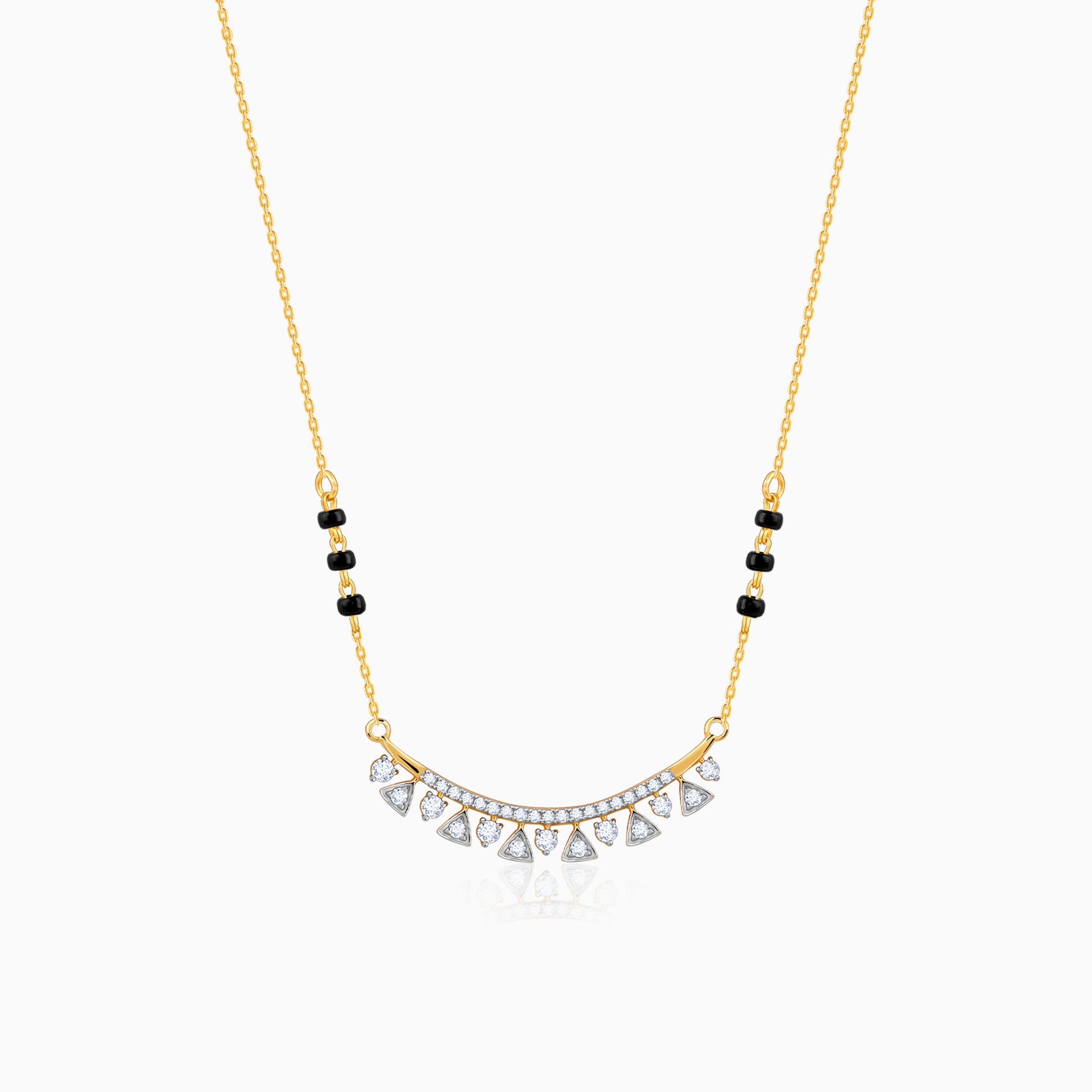 Gold Swarna Diamond Mangalsutra - gold mangalsutra for women