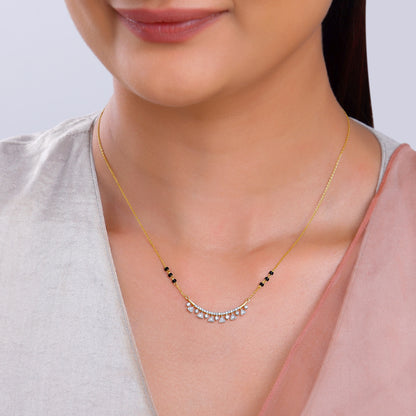 Gold Swarna Lab Grown Diamond Mangalsutra