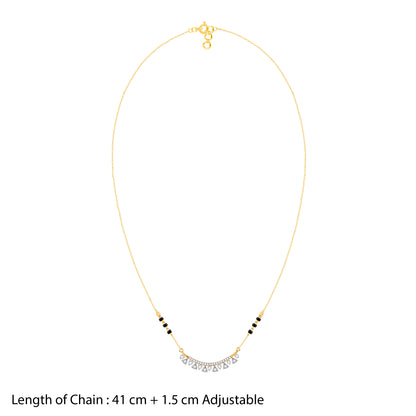 Gold Swarna Lab Grown Diamond Mangalsutra