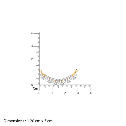 Gold Swarna Lab Grown Diamond Mangalsutra