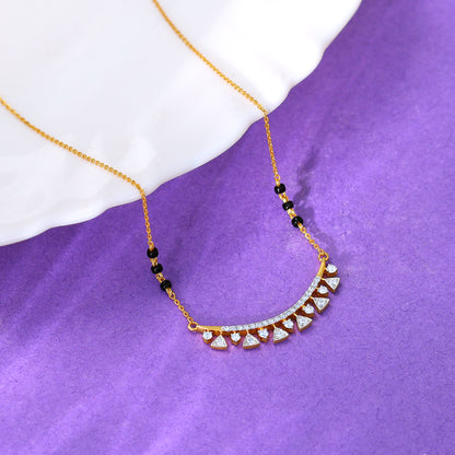 Gold Swarna Lab Grown Diamond Mangalsutra