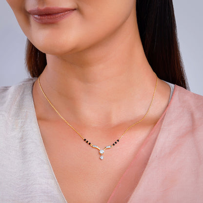 Gold Endless Grace Lab Grown Diamond Mangalsutra
