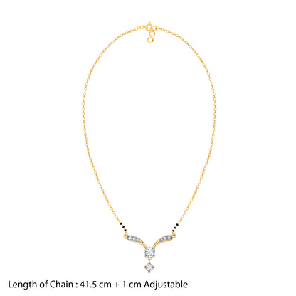 Gold Endless Grace Lab Grown Diamond Mangalsutra