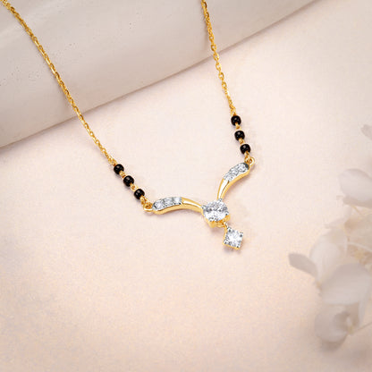 Gold Endless Grace Lab Grown Diamond Mangalsutra