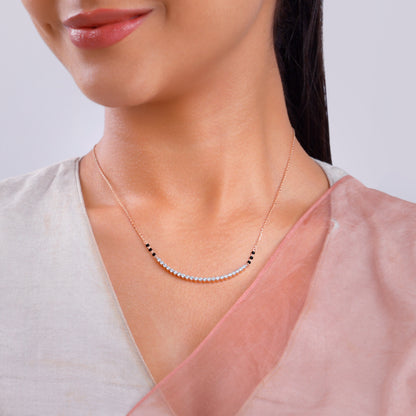 Rose Gold Suchitra Diamond Mangalsutra