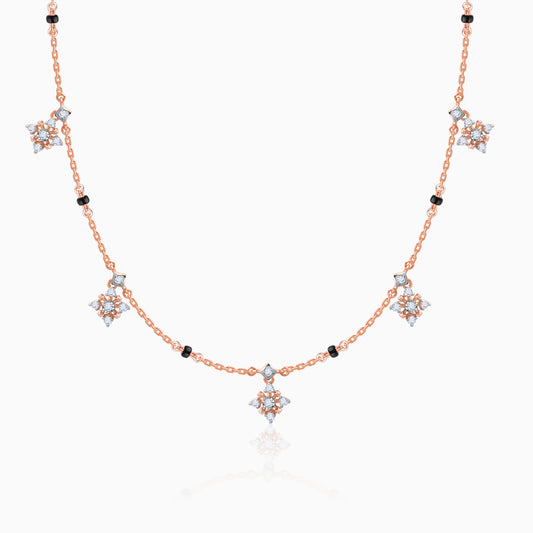 Rose Gold Charmer Lab Grown Diamond Necklace