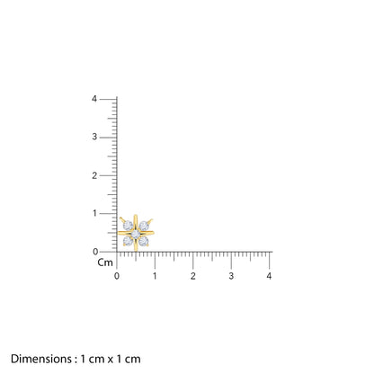 Gold Sunstar Lab Grown Diamond Necklace