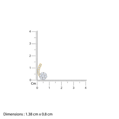Gold Flowing Flora Lab Grown Diamond Necklace