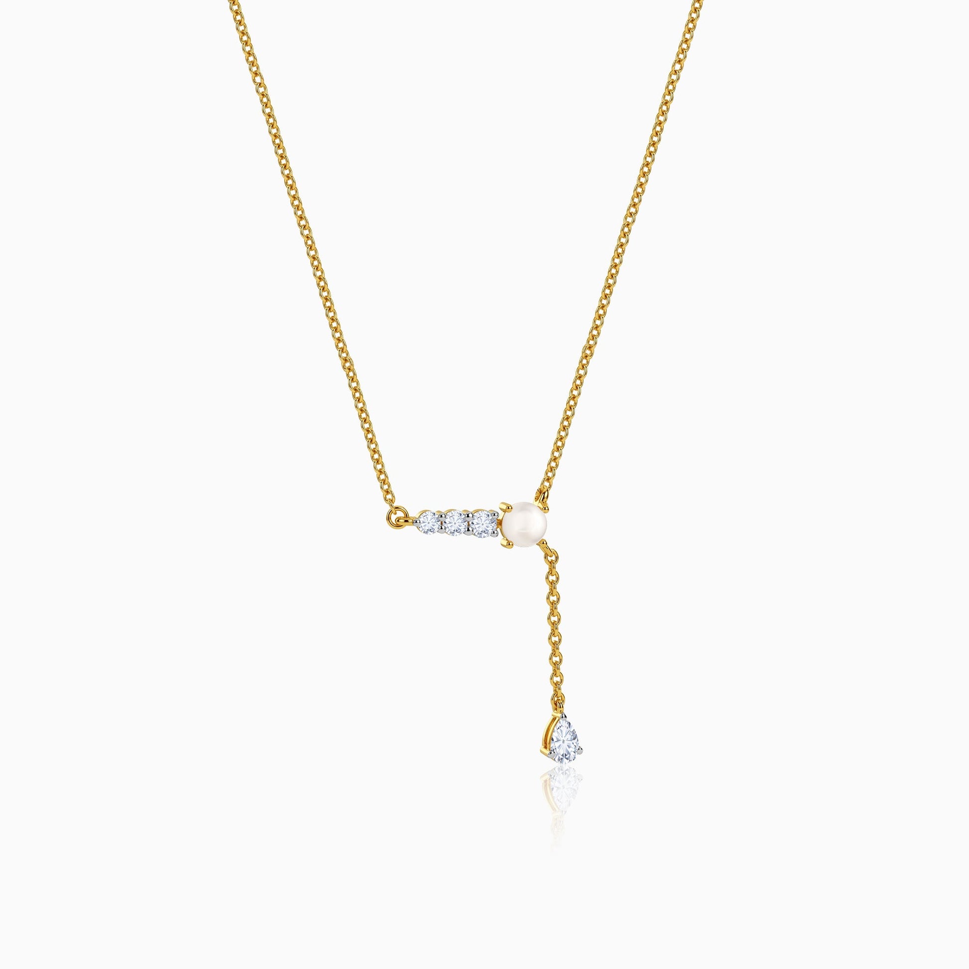 Gold Her Cascade Lab Grown Diamond Necklace