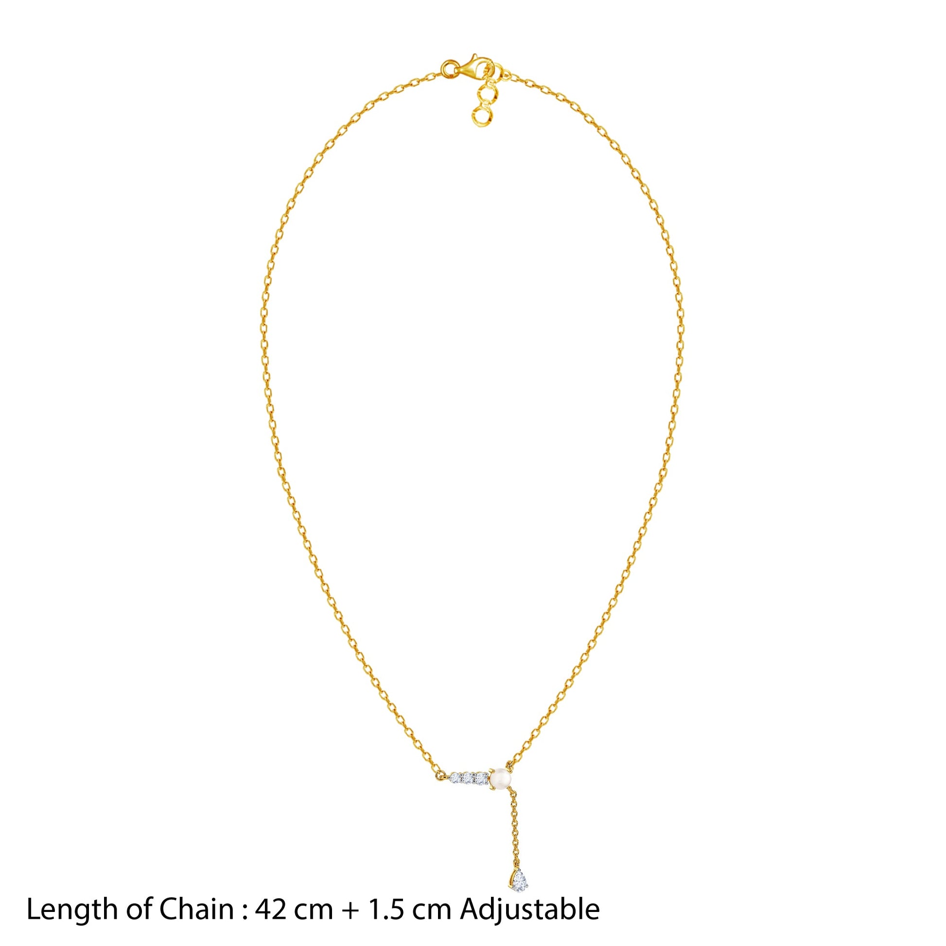Gold Her Cascade Lab Grown Diamond Necklace