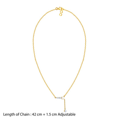 Gold Her Cascade Lab Grown Diamond Necklace