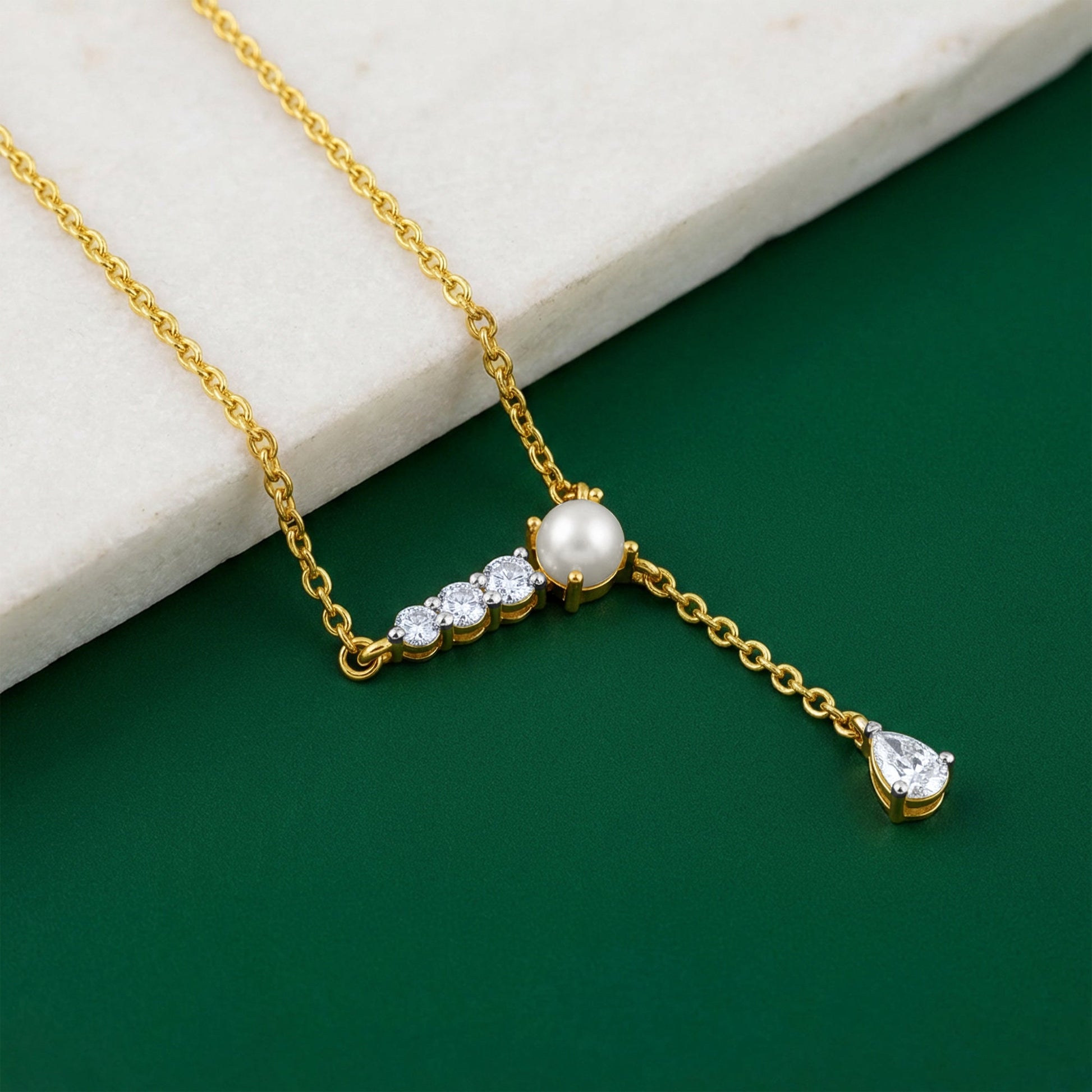 Gold Her Cascade Lab Grown Diamond Necklace