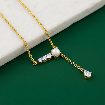 Gold Her Cascade Lab Grown Diamond Necklace