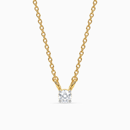 Gold Etoile Pure Lab Grown Diamond Necklace