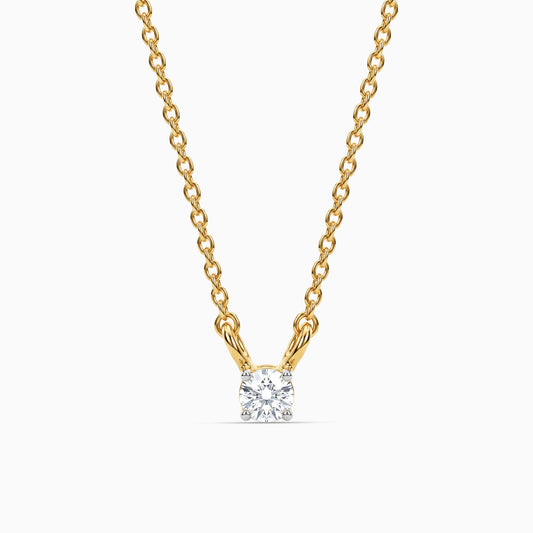 Gold Etoile Pure Lab Grown Diamond Necklace