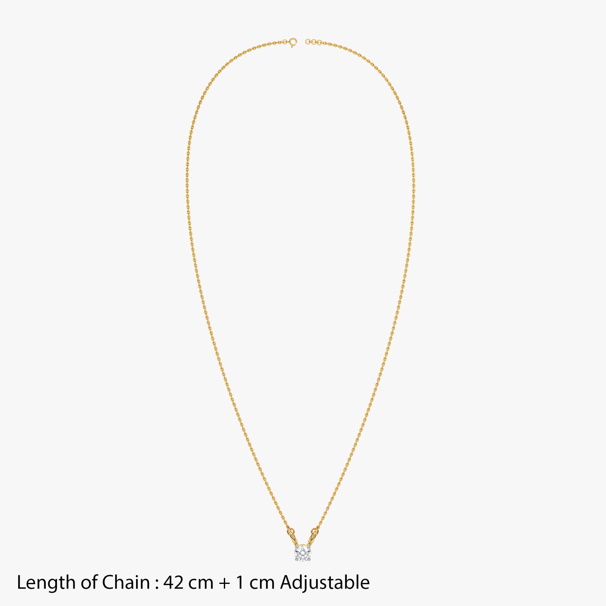 Gold Etoile Pure Lab Grown Diamond Necklace