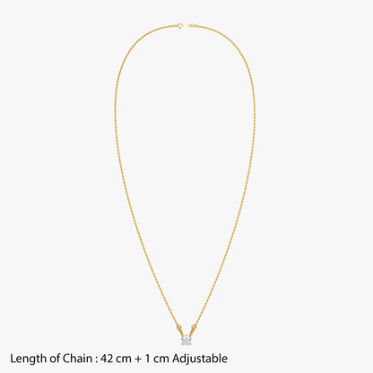 Gold Etoile Pure Lab Grown Diamond Necklace