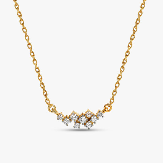 Gold Jardin Lumi Lab Grown Diamond Necklace